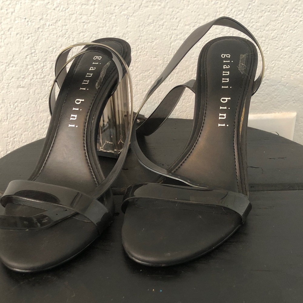 Gianni Bini Black Strappy Heels